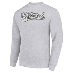 Pittsburgh Steelers Starter Tailsweep Team Graphic Tri-Blend Fleece Pullover Sweatshirt | NFL New