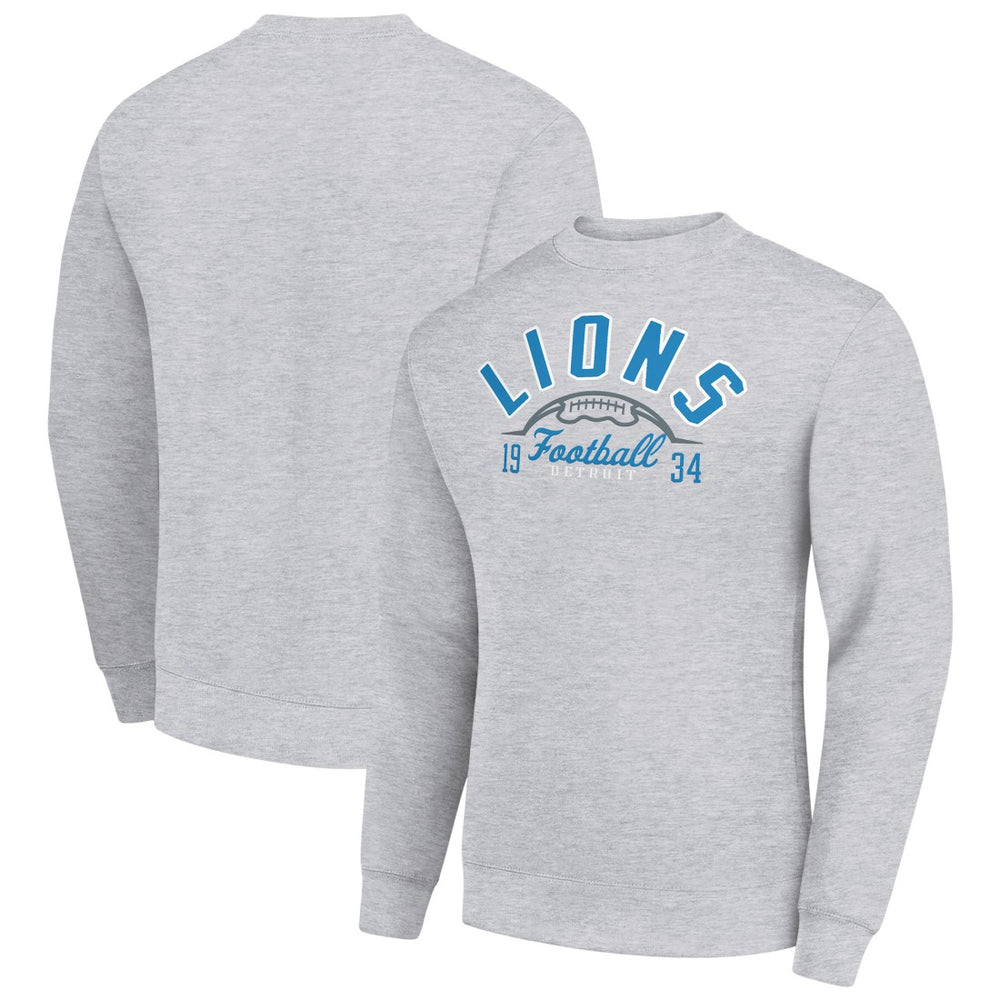 Detroit Lions Starter Half Ball Team Graphic Tri-Blend Fleece Pullover Sweatshirt | NFL On sale