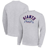 New York Giants Starter Half Ball Team Graphic Tri-Blend Fleece Pullover Sweatshirt | NFL US