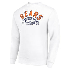 Chicago Bears Starter Half Ball Team Graphic Tri-Blend Fleece Pullover Sweatshirt | NFL Outlet
