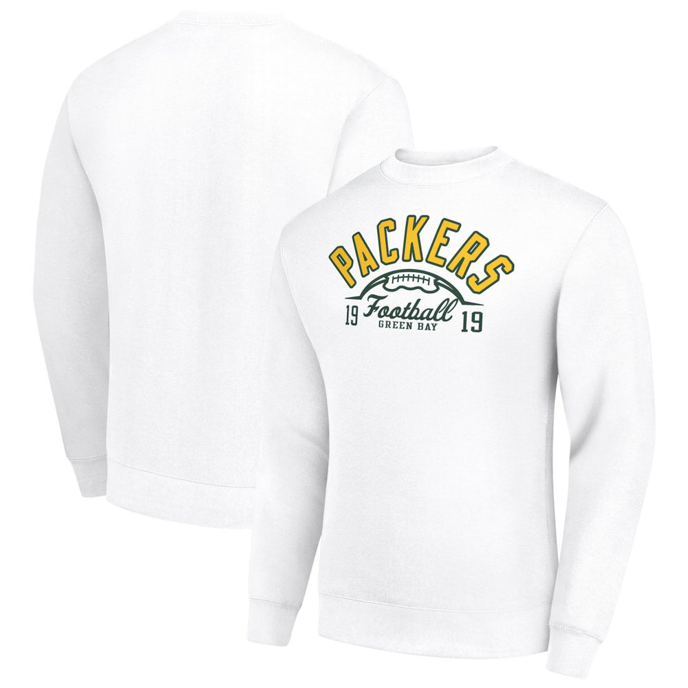 Green Bay Packers Starter Half Ball Team Graphic Tri-Blend Fleece Pullover Sweatshirt | NFL Online