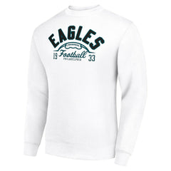 Philadelphia Eagles Starter Half Ball Team Graphic Tri-Blend Fleece Pullover Sweatshirt | NFL Discount