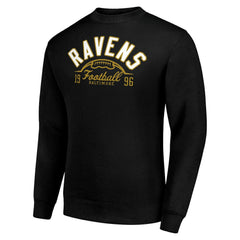 Baltimore Ravens Starter Half Ball Team Graphic Tri-Blend Fleece Pullover Sweatshirt | NFL Outlet