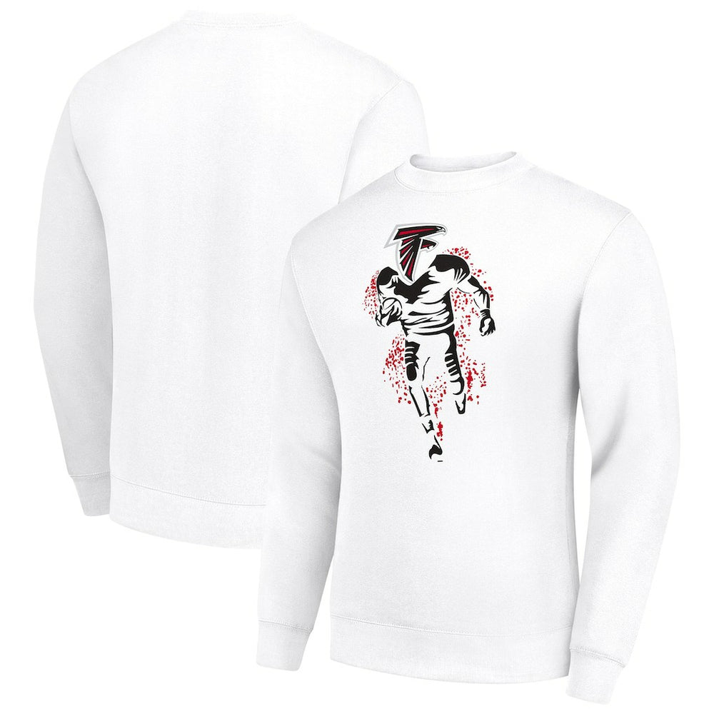 Atlanta Falcons Starter Logoface Team Graphic Tri-Blend Fleece Pullover Sweatshirt | NFL US
