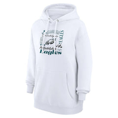 Philadelphia Eagles G-III 4Her by Carl Banks Women's Collage Graphic Fleece Pullover Hoodie | NFL New