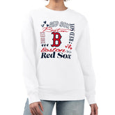 Boston Red Sox G-III 4Her by Carl Banks Women's Collage Team Graphic Fleece Pullover Hoodie - MLB Hoodies