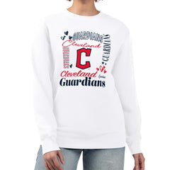 Cleveland Guardians G-III 4Her by Carl Banks Women's Collage Team Graphic Fleece Pullover Hoodie - MLB Hoodies