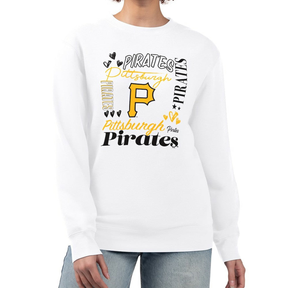 Pittsburgh Pirates G-III 4Her by Carl Banks Women's Collage Team Graphic Fleece Pullover Hoodie - MLB Hoodies