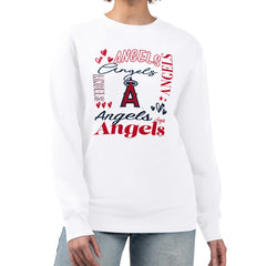 Los Angeles Angels G-III 4Her by Carl Banks Women's Collage Team Graphic Fleece Pullover Hoodie - MLB Hoodies