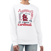 St. Louis Cardinals G-III 4Her by Carl Banks Women's Collage Team Graphic Fleece Pullover Hoodie - MLB Hoodies