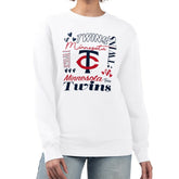 Minnesota Twins G-III 4Her by Carl Banks Women's Collage Team Graphic Fleece Pullover Hoodie - MLB Hoodies
