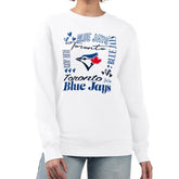Toronto Blue Jays G-III 4Her by Carl Banks Women's Collage Team Graphic Fleece Pullover Hoodie - MLB Hoodies