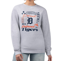 Detroit Tigers G-III 4Her by Carl Banks Women's Collage Team Graphic Fleece Pullover Hoodie - MLB Hoodies