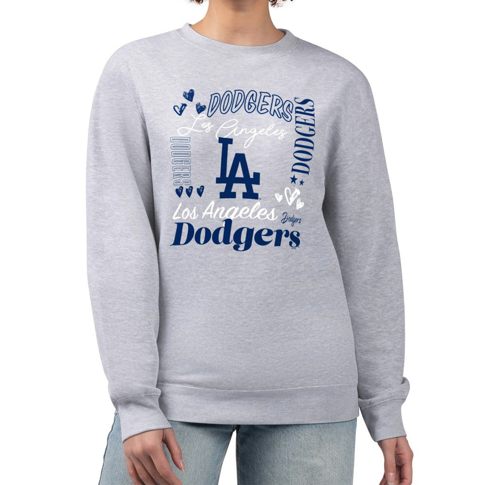 Los Angeles Dodgers G-III 4Her by Carl Banks Women's Collage Team Graphic Fleece Pullover Hoodie - MLB Hoodies