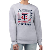 Minnesota Twins G-III 4Her by Carl Banks Women's Collage Team Graphic Fleece Pullover Hoodie - MLB Hoodies