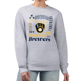 Milwaukee Brewers G-III 4Her by Carl Banks Women's Collage Team Graphic Fleece Pullover Hoodie - MLB Hoodies