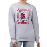 St. Louis Cardinals G-III 4Her by Carl Banks Women's Collage Team Graphic Fleece Pullover Hoodie - MLB Hoodies