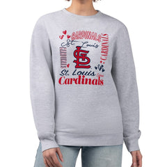 St. Louis Cardinals G-III 4Her by Carl Banks Women's Collage Team Graphic Fleece Pullover Hoodie - MLB Hoodies