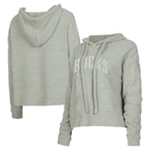 Gray Milwaukee Bucks Concepts Sport Women's Ventura Comfy Pullover Hoodie | NBA