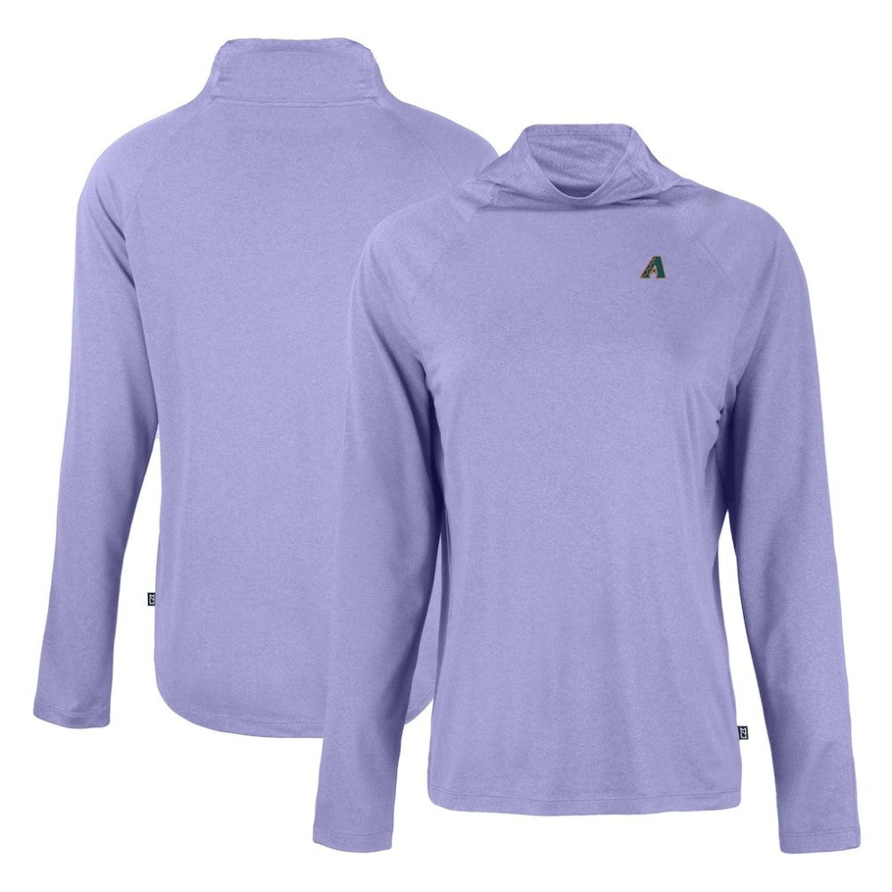 Arizona Diamondbacks Cutter & Buck Women's Cooperstown Collection Coastline Epic Comfort Eco Recycled Funnel Neck Raglan Pullover Top - MLB Pullover