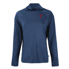 Philadelphia Phillies Cutter & Buck Women's Coastline Epic Comfort Eco Recycled Funnel Neck Raglan Pullover Top - MLB Pullover