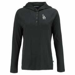 Los Angeles Dodgers Cutter & Buck Women's Coastline Epic Comfort Eco Recycled Hoodie Raglan Long Sleeve T-Shirt - MLB Hoodies