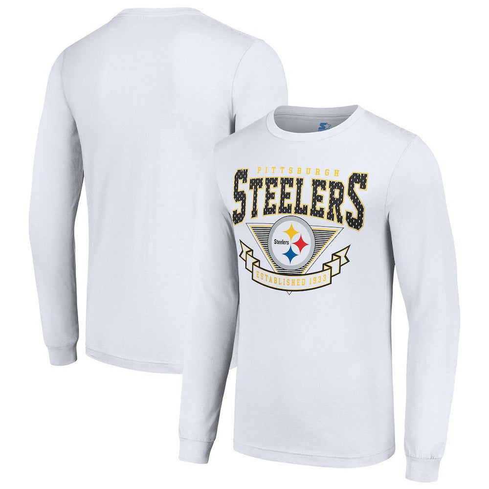 Pittsburgh Steelers Starter '80s Inspired Team Logo Long Sleeve T-Shirt | NFL Online