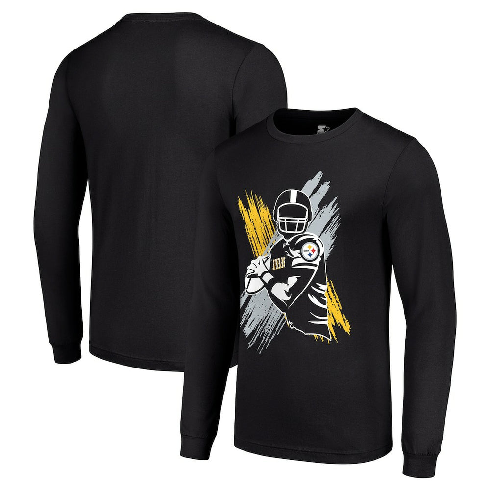 Pittsburgh Steelers Starter Player X Logo Graphic Long Sleeve T-Shirt | NFL Sale