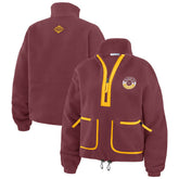 Washington Commanders WEAR by Erin Andrews Women's Polar Fleece Half-Zip Jacket | NFL Sale