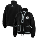 Las Vegas Raiders WEAR by Erin Andrews Women's Polar Fleece Half-Zip Jacket | NFL Discount
