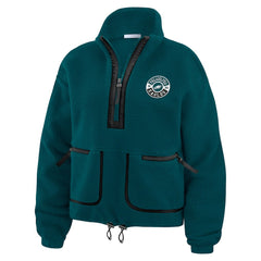 Philadelphia Eagles WEAR by Erin Andrews Women's Polar Fleece Half-Zip Jacket | NFL Hot