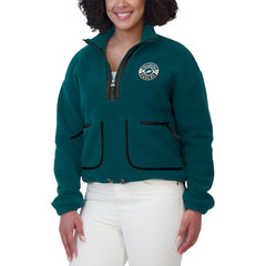 Philadelphia Eagles WEAR by Erin Andrews Women's Polar Fleece Half-Zip Jacket | NFL Hot