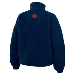 New England Patriots WEAR by Erin Andrews Women's Polar Fleece Half-Zip Jacket | NFL Outlet