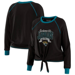 Jacksonville Jaguars WEAR by Erin Andrews Women's Tie-Front Long Sleeve Top | NFL Online