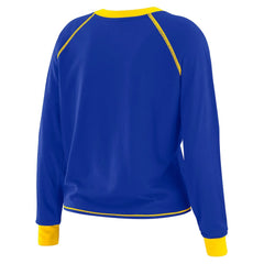 Los Angeles Rams WEAR by Erin Andrews Women's Tie-Front Long Sleeve Top | NFL Hot