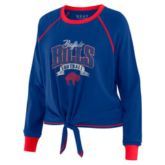 Buffalo Bills WEAR by Erin Andrews Women's Tie-Front Long Sleeve Top | NFL Discount