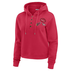 Arizona Cardinals WEAR by Erin Andrews Women's Waffle Hoodie Pullover Top | NFL Near me