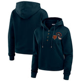 Chicago Bears WEAR by Erin Andrews Women's Waffle Hoodie Pullover Top | NFL New
