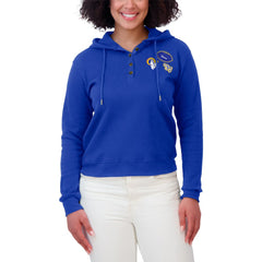 Los Angeles Rams WEAR by Erin Andrews Women's Waffle Hoodie Pullover Top | NFL Online