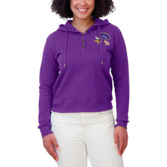 Minnesota Vikings WEAR by Erin Andrews Women's Waffle Hoodie Pullover Top | NFL US