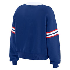 Buffalo Bills WEAR by Erin Andrews Women's Lace-Up Pullover Sweatshirt | NFL Hot