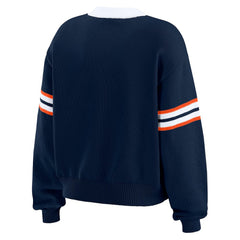 Denver Broncos WEAR by Erin Andrews Women's Lace-Up Pullover Sweatshirt | NFL Sale