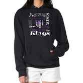 Black Sacramento Kings G-III 4Her by Carl Banks Women's Team Collage Graphic Fleece Pullover Hoodie | NBA