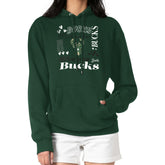 Green Milwaukee Bucks G-III 4Her by Carl Banks Women's Team Collage Graphic Fleece Pullover Hoodie | NBA