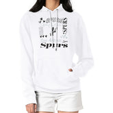 White San Antonio Spurs G-III 4Her by Carl Banks Women's Team Collage Graphic Fleece Pullover Hoodie | NBA