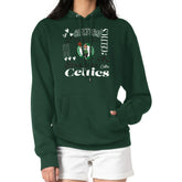Green Boston Celtics G-III 4Her by Carl Banks Women's Team Collage Graphic Fleece Pullover Hoodie | NBA