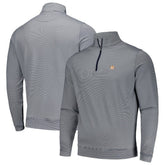 Houston Astros Peter Millar Perth Sugar Stripe Performance Quarter-Zip Top - MLB Tops
