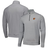 Baltimore Orioles Peter Millar Perth Sugar Stripe Performance Quarter-Zip Top - MLB Tops