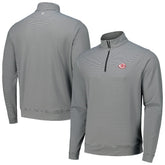 Cincinnati Reds Peter Millar Perth Sugar Stripe Performance Quarter-Zip Top - MLB Tops