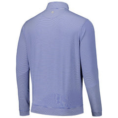 Los Angeles Dodgers Peter Millar Perth Sugar Stripe Performance Quarter-Zip Top - MLB Tops